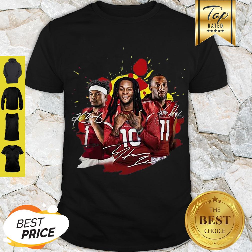Perfect Brittan Golden Larry Fitzgerald Kyler Murray Signatures Shirt