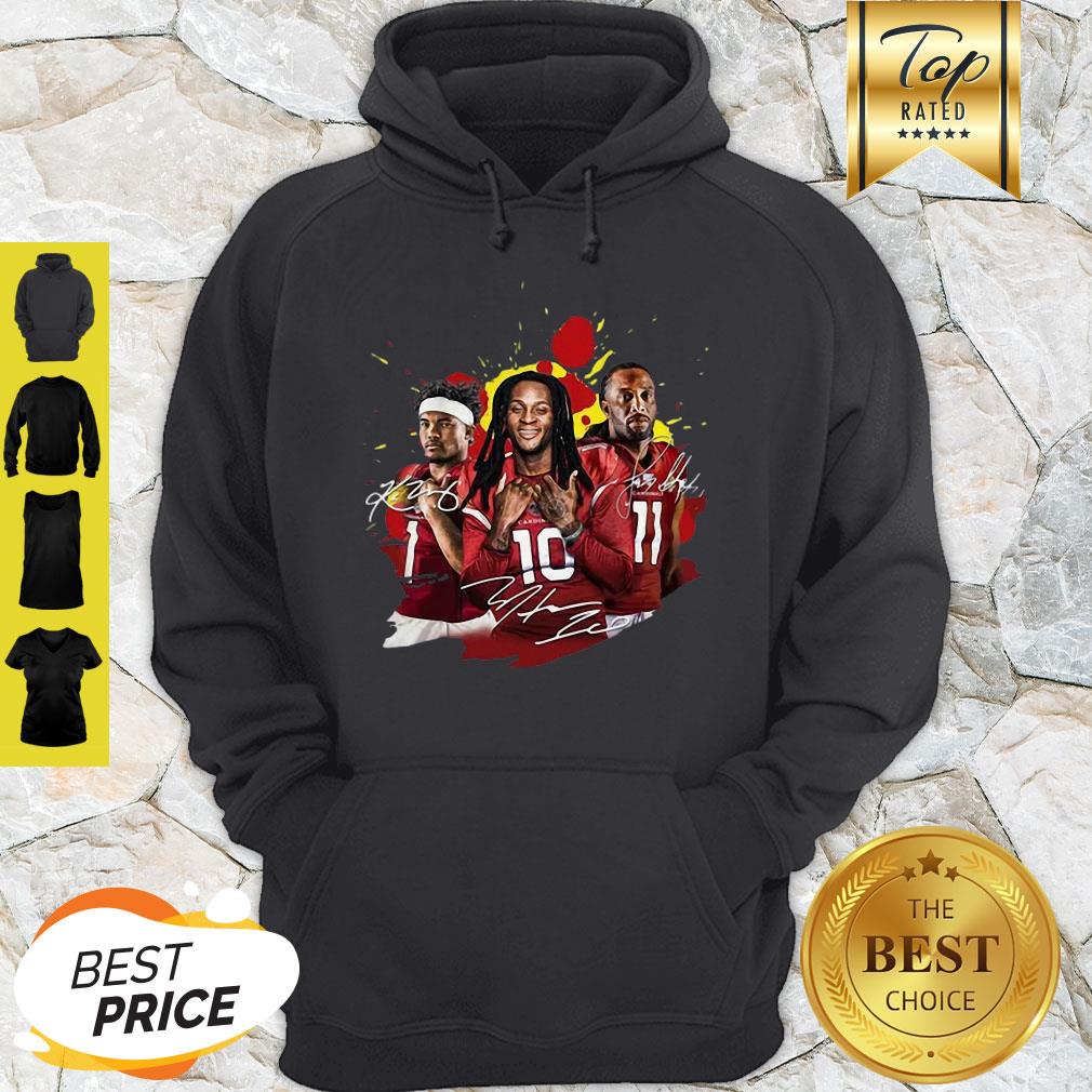 Perfect Brittan Golden Larry Fitzgerald Kyler Murray Signatures Shirt - Image 3