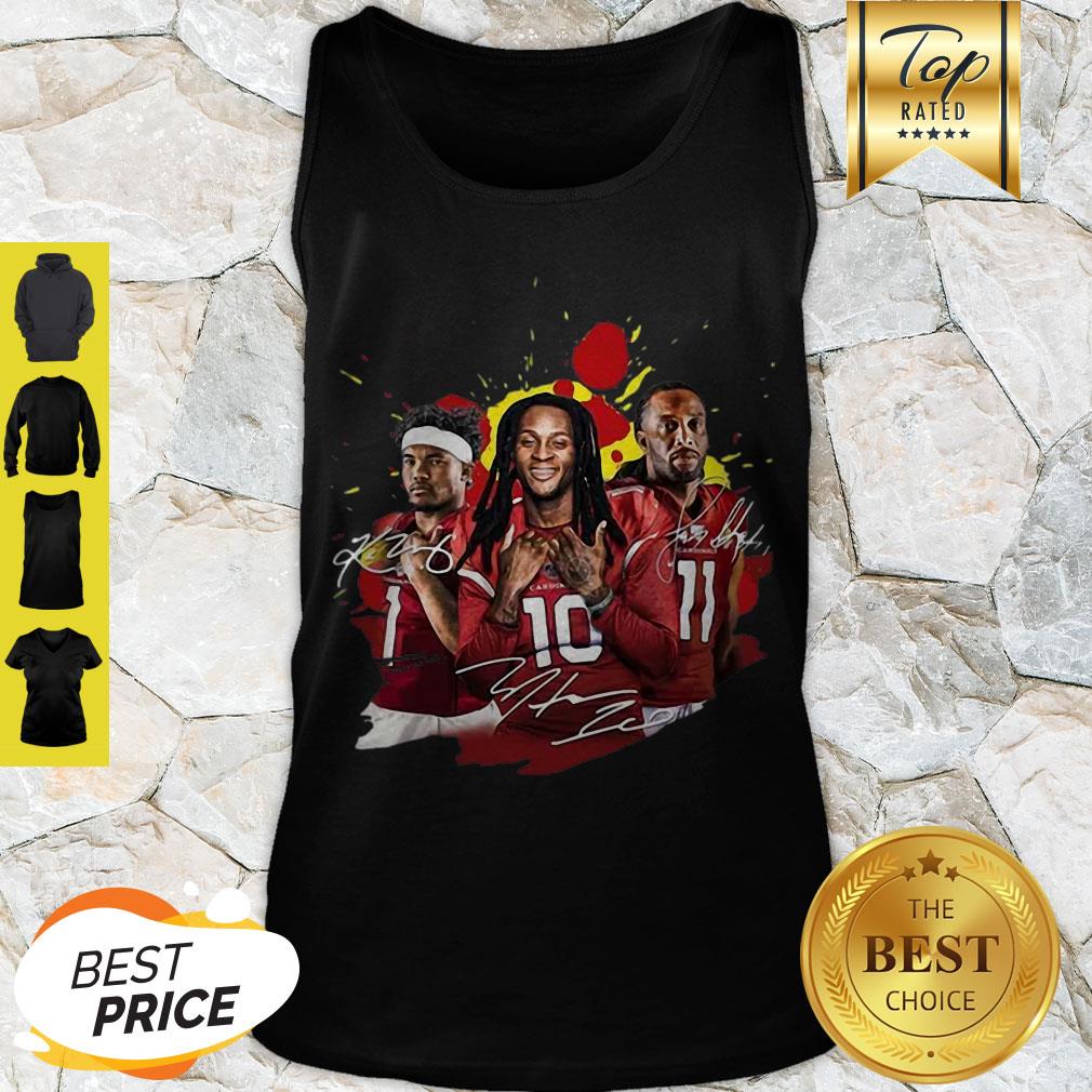 Perfect Brittan Golden Larry Fitzgerald Kyler Murray Signatures Shirt - Image 4