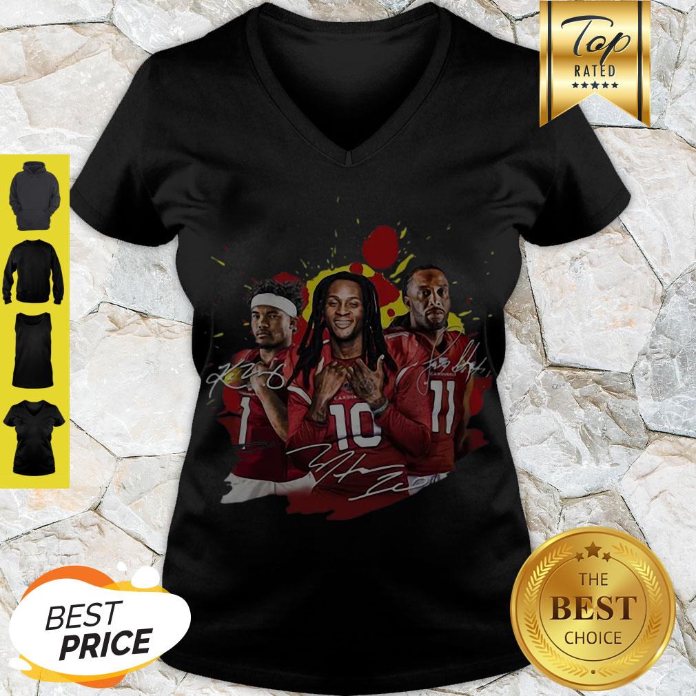 Perfect Brittan Golden Larry Fitzgerald Kyler Murray Signatures Shirt - Image 5