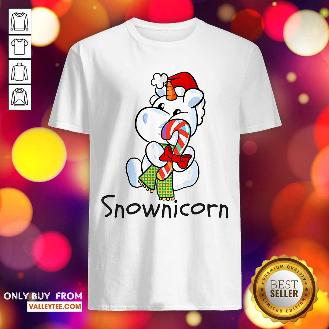 Happy Unicorn Santa Snownicorn Christmas Shirt