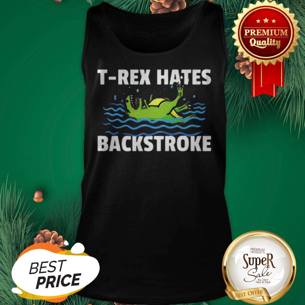 Swimming T-Rex Hates Backstroke Shirt - Image 3
