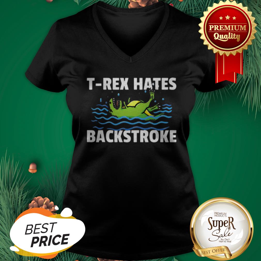Swimming T-Rex Hates Backstroke Shirt - Image 2