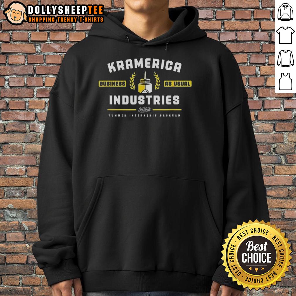Nice Seinfeld Kramerica Industries Business As Usual Summer Internship Program T-Shirt - Image 2
