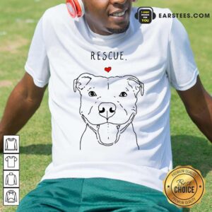 Hot Rescue Love Smiling Pit Bull Shirt