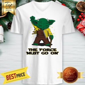 Alternative view of Yoda Freddie Mercury The Force Must Go On Shirt