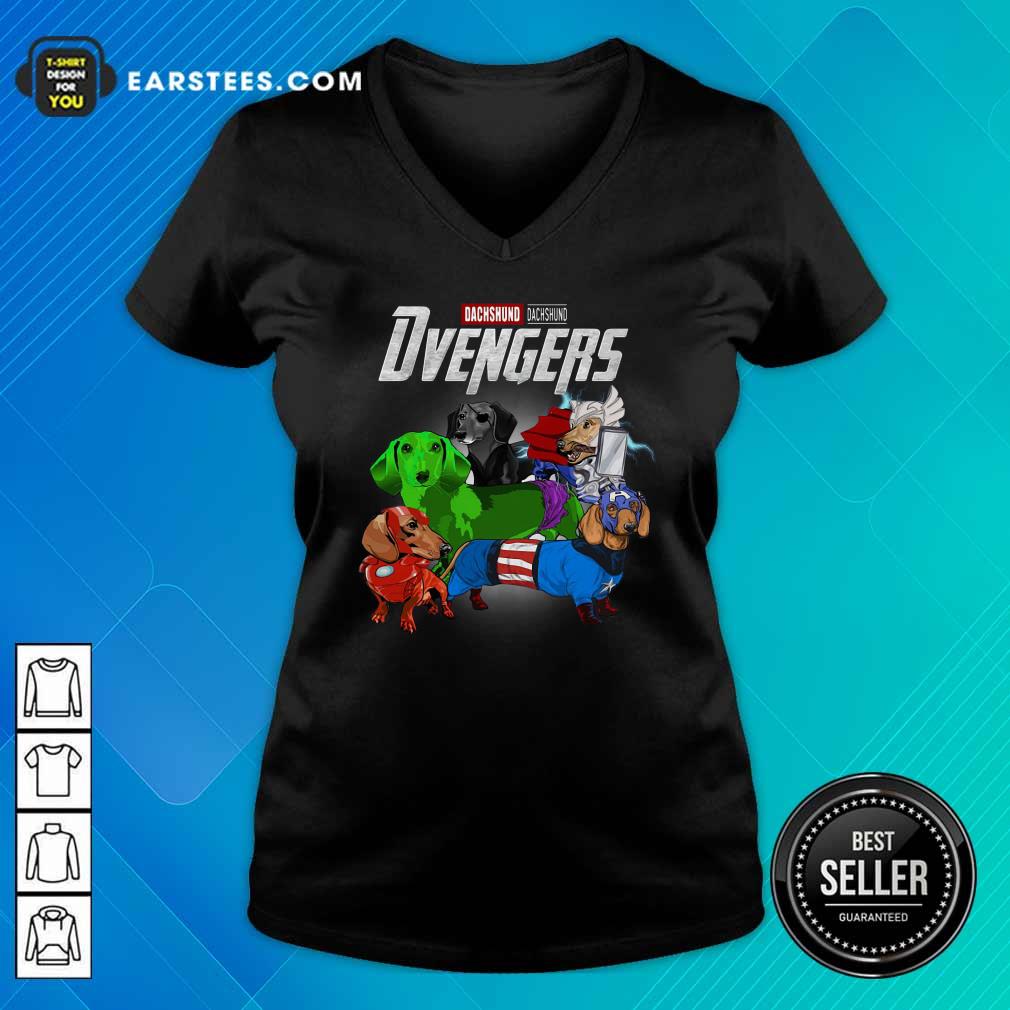 Good Dachshund Marvel Avengers Dvengers Shirt - Image 3
