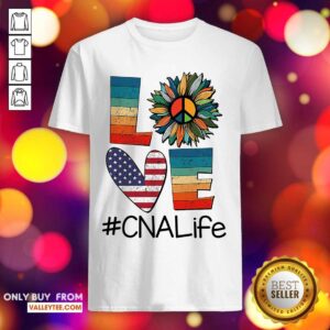 Love Sunflower CNA Life Hippie Vintage Shirt