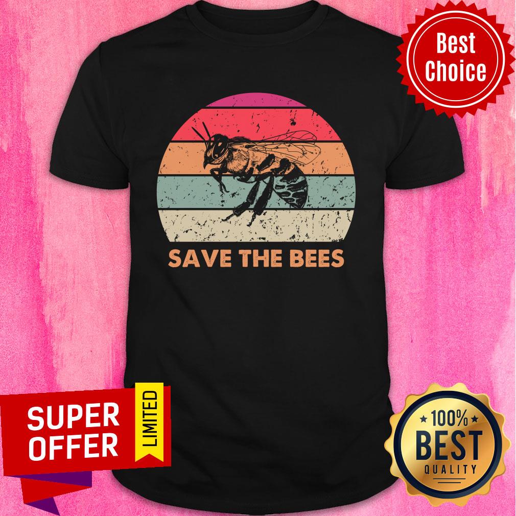 Save The Bees Vintage Retro Shirt