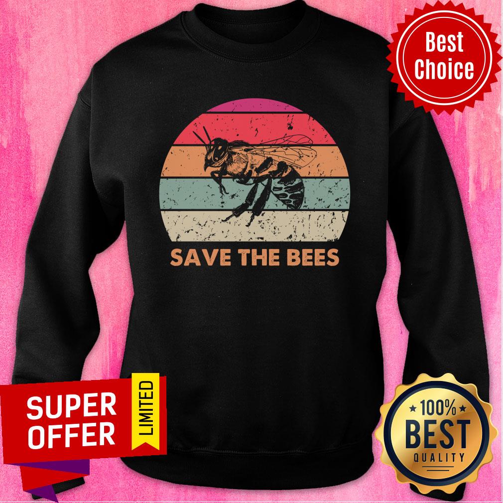Save The Bees Vintage Retro Shirt - Image 5