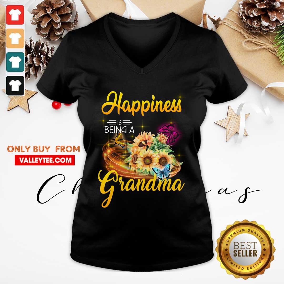 Sunflower Happiness Is Being A Grandma Shirt - Image 3