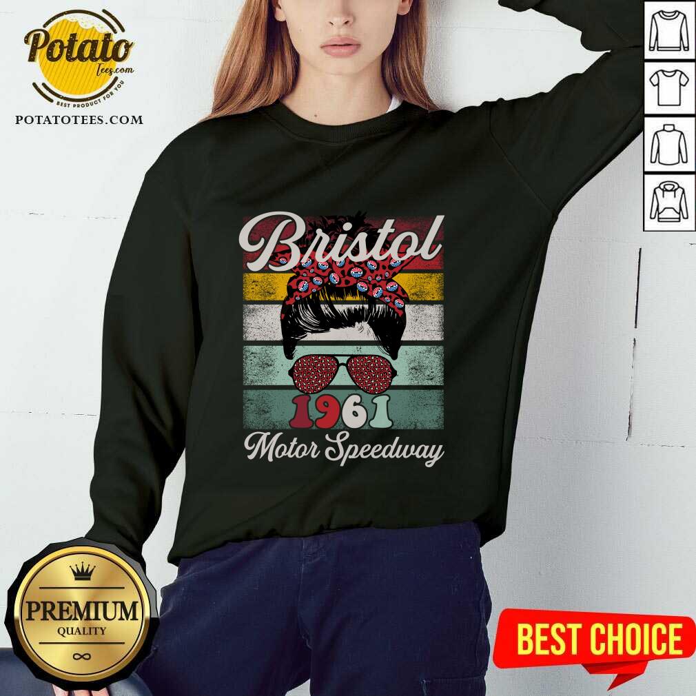 Bristol Motor Speedway Ladies Vintage Messy Bun T-shirt - Image 5