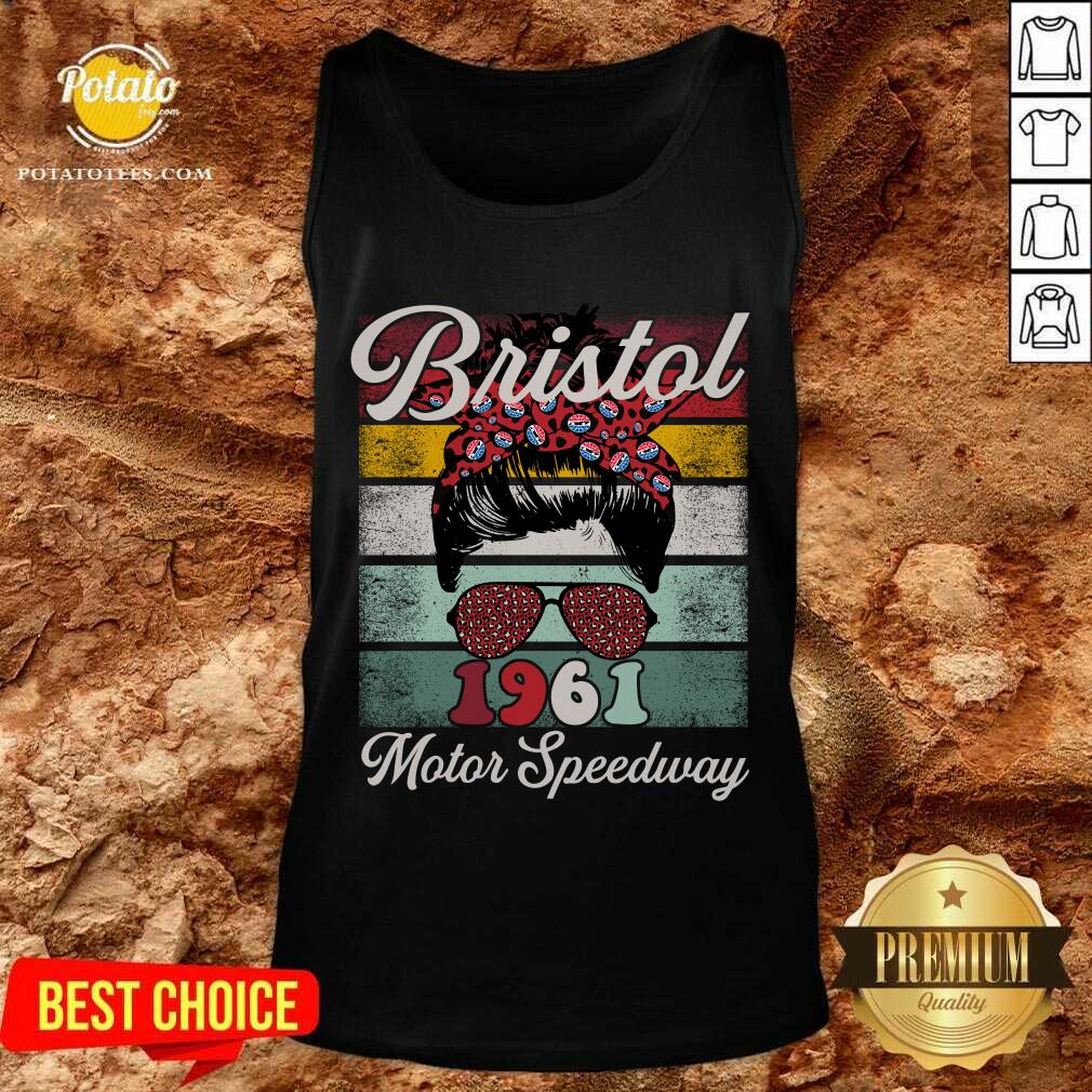 Bristol Motor Speedway Ladies Vintage Messy Bun T-shirt - Image 3