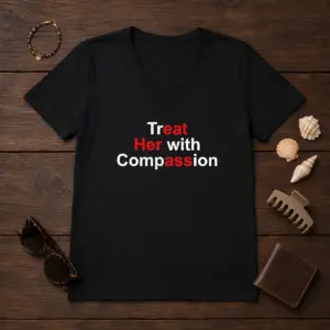 Alternative view of Top Treat Her With Compassion Shirt