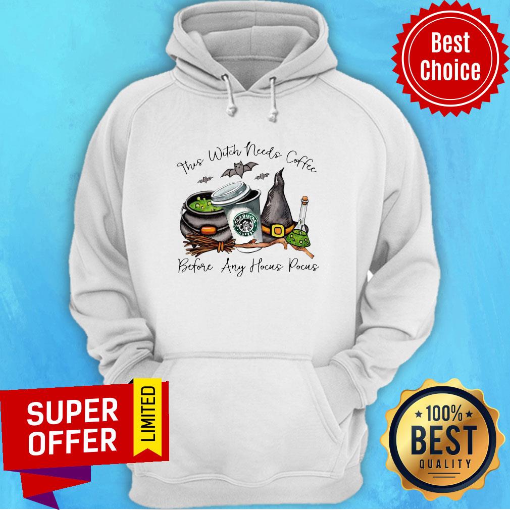 Premium This Witch Needs Coffee Before Any Hocus Pocus StarBucks Coffee Shirt - Image 3