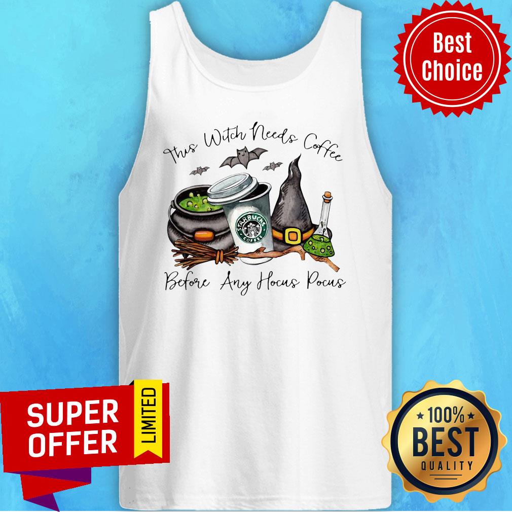 Premium This Witch Needs Coffee Before Any Hocus Pocus StarBucks Coffee Shirt - Image 5