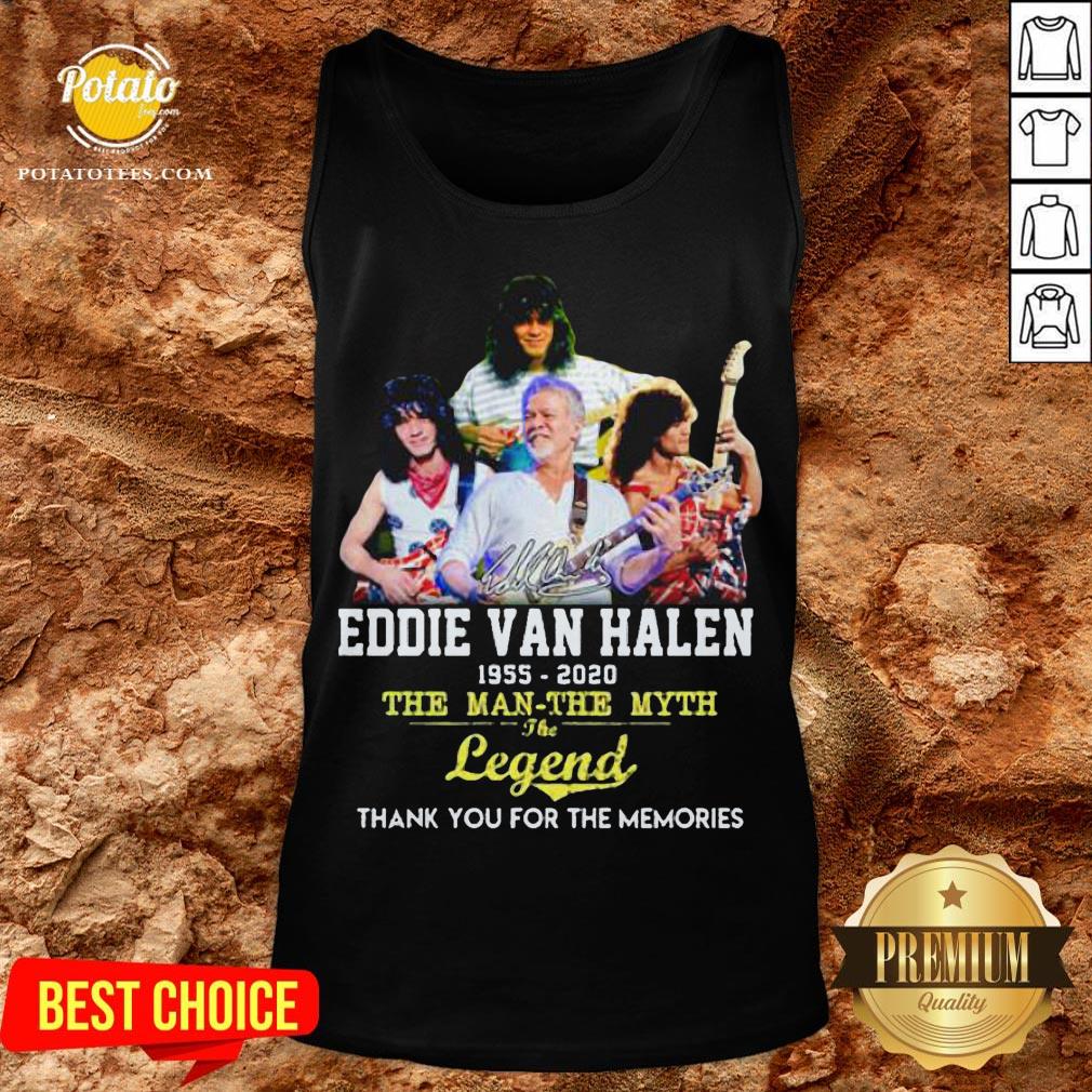 Eddie Van Halen 1955 2020 The Man The Myth The Legend Thank You For The Memories Shirt - Image 3