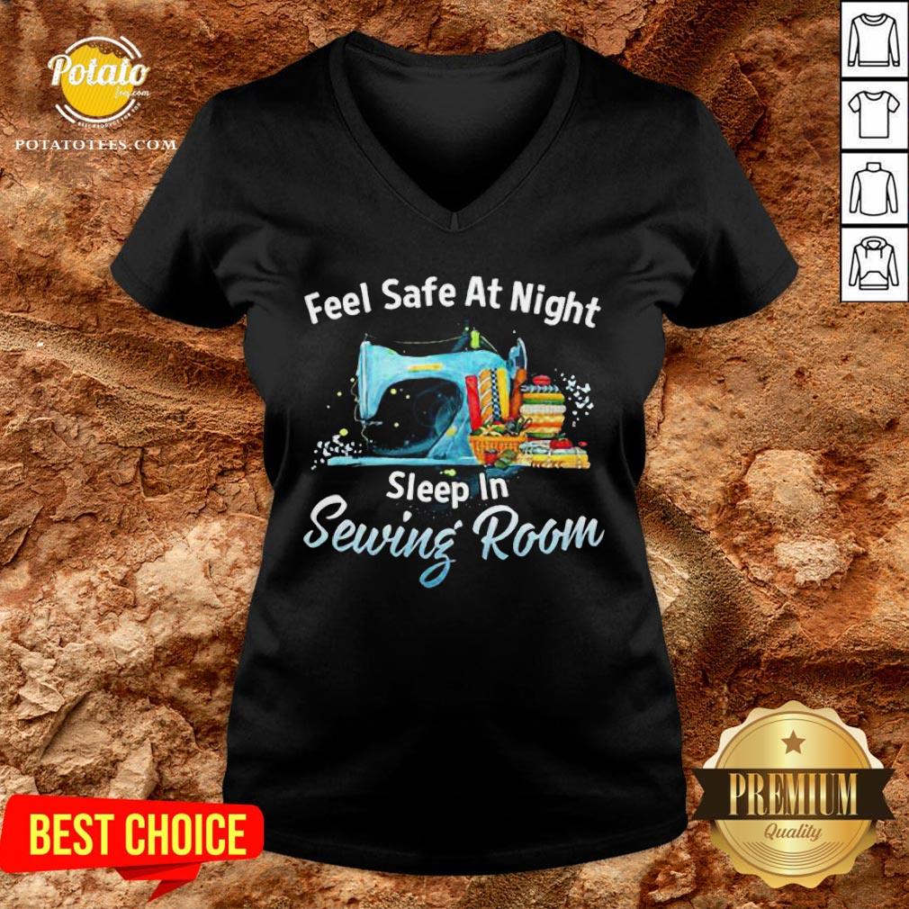 Feel Safe At Night Sleep In Sewing Room Shirt - Image 2