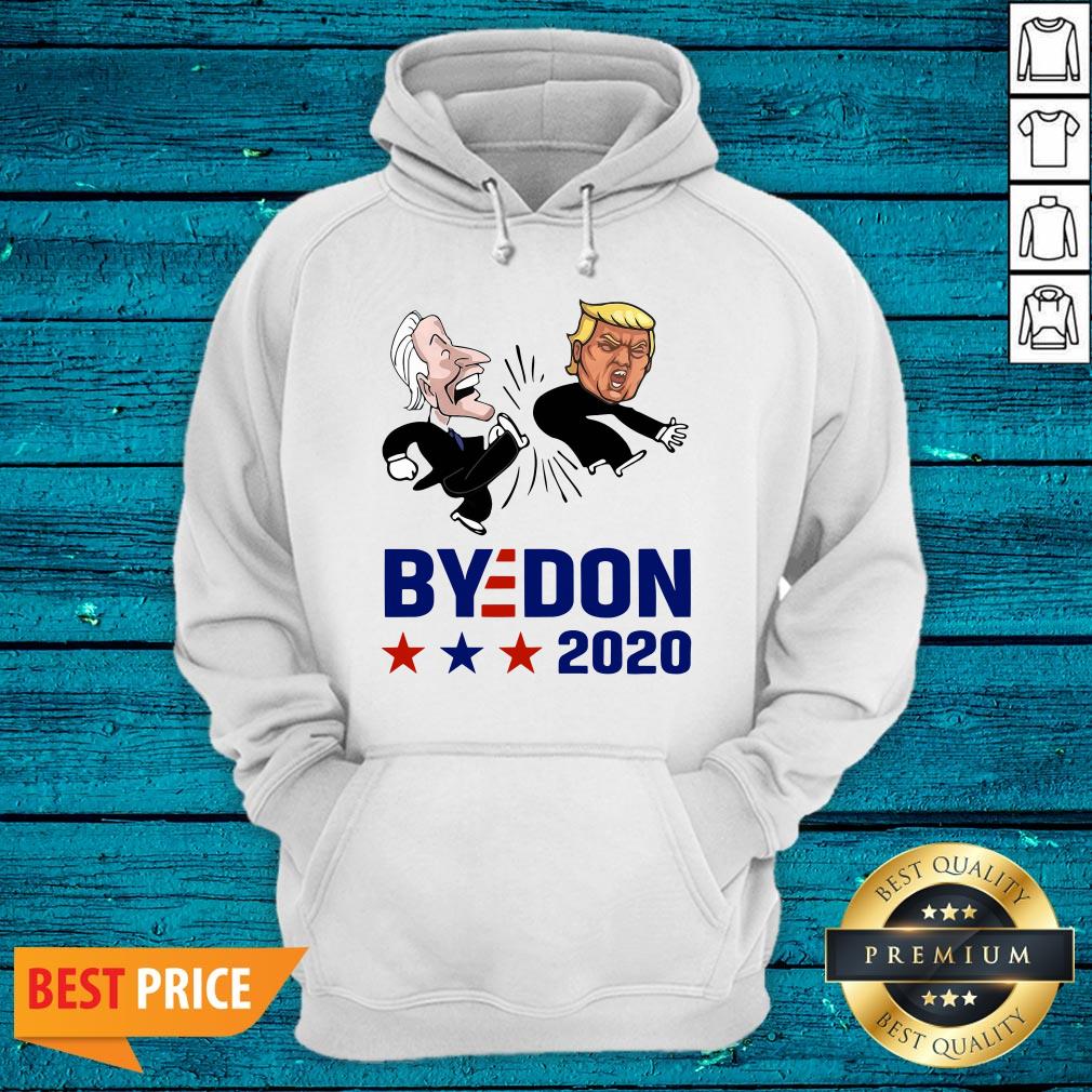 Lovely Bye Don Joe Biden Kick Donald Trump 2020 Shirt - Image 3