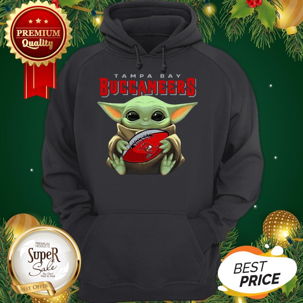 Baby Yoda Hug Tampa Bay Buccaneers Star Wars Mandalorian Shirt - Image 5