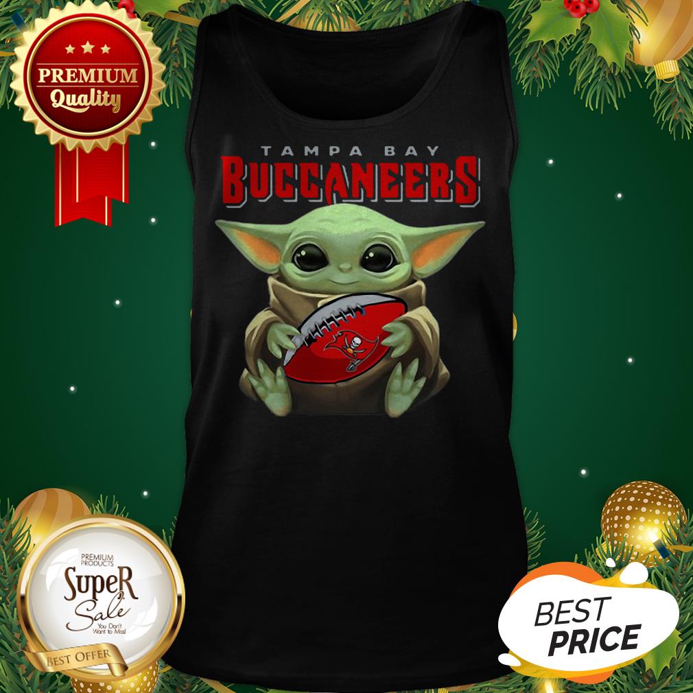 Baby Yoda Hug Tampa Bay Buccaneers Star Wars Mandalorian Shirt - Image 3