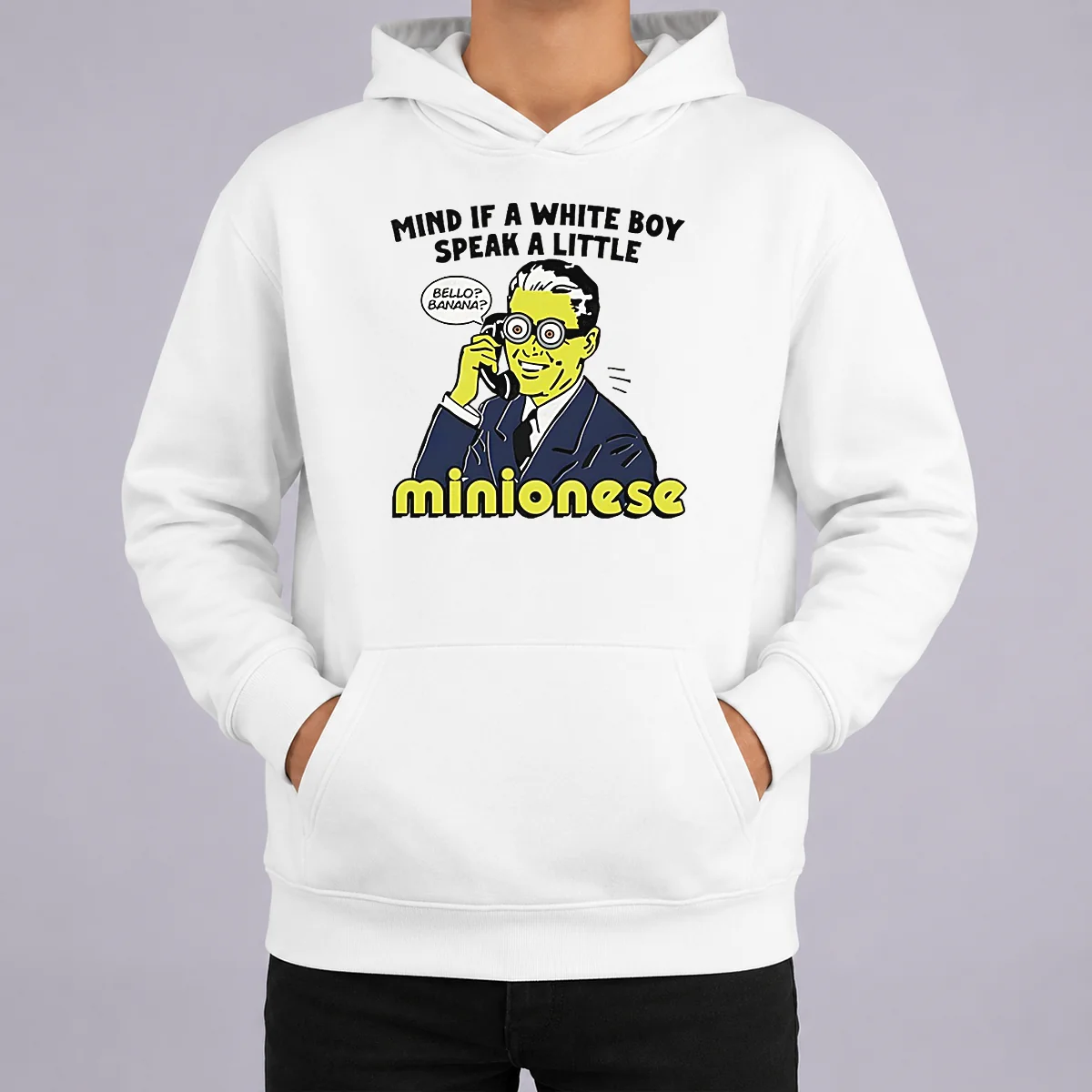 Funny Mind If A White Boy Speak A Little Minionese Shirt - Image 5