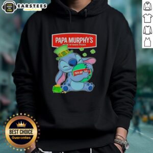 Alternative view of Cute Stitch Hug The Papa Murphys Logo Happy Patrick's Day T-Shirt