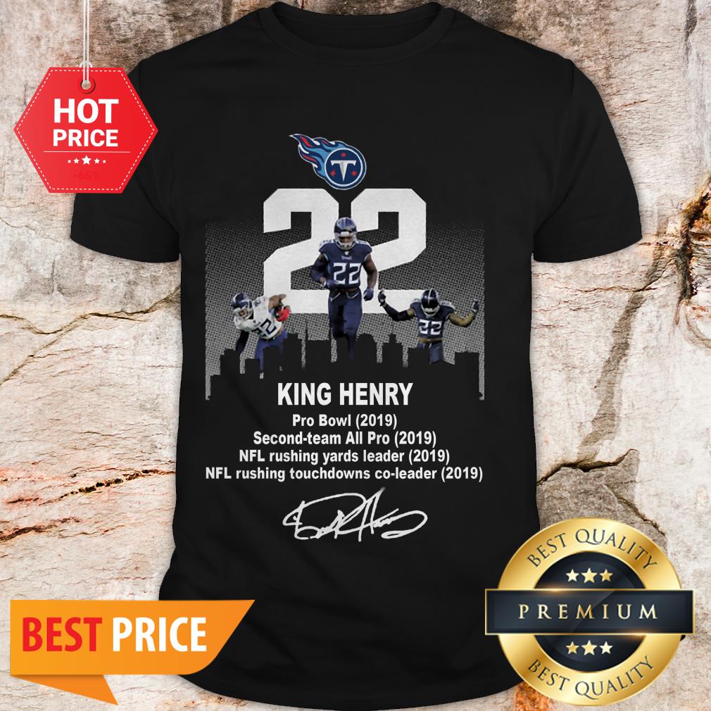 Tennessee Titans King Henry Pro Bowl 2019 Second Team Signature Shirt