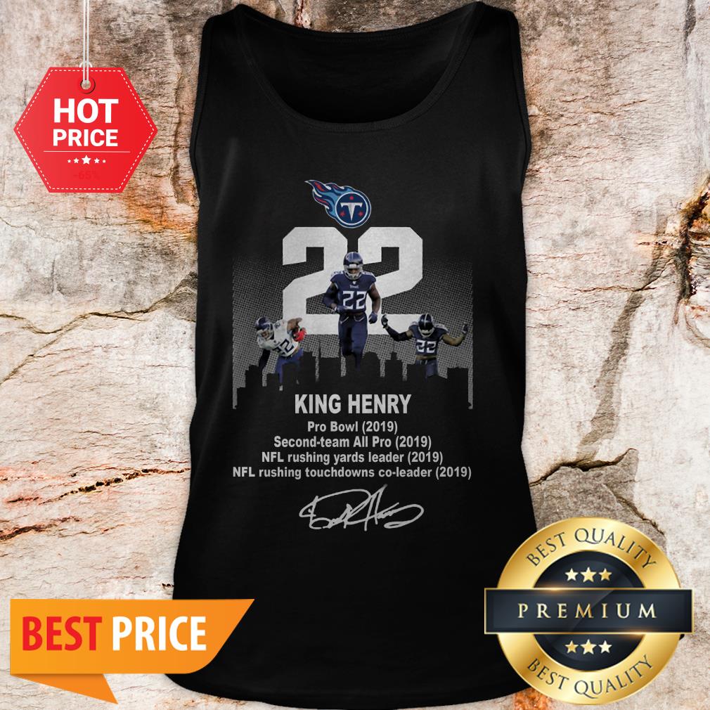 Tennessee Titans King Henry Pro Bowl 2019 Second Team Signature Shirt - Image 3