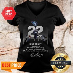 Alternative view of Tennessee Titans King Henry Pro Bowl 2019 Second Team Signature Shirt