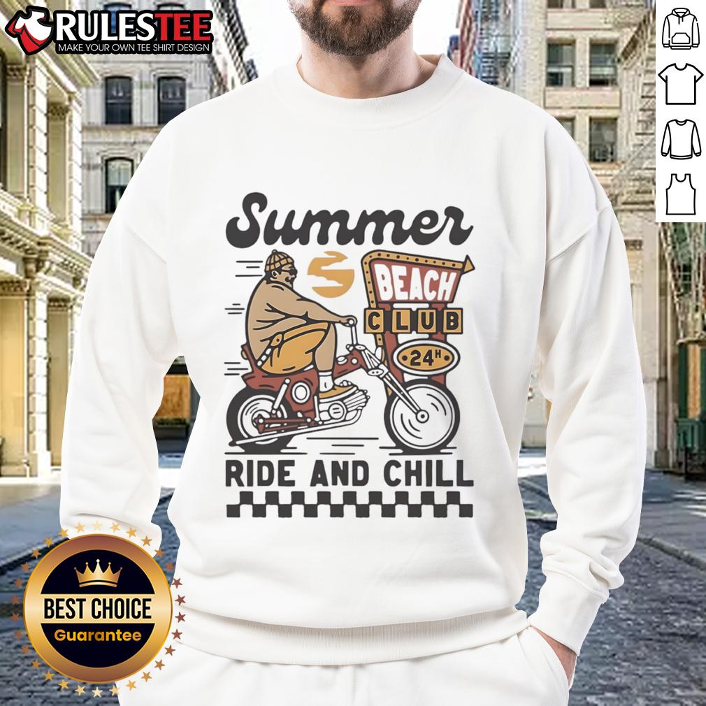 Premium Summer Beach Club 24h Ride And Chill Vintage T-Shirt - Image 5