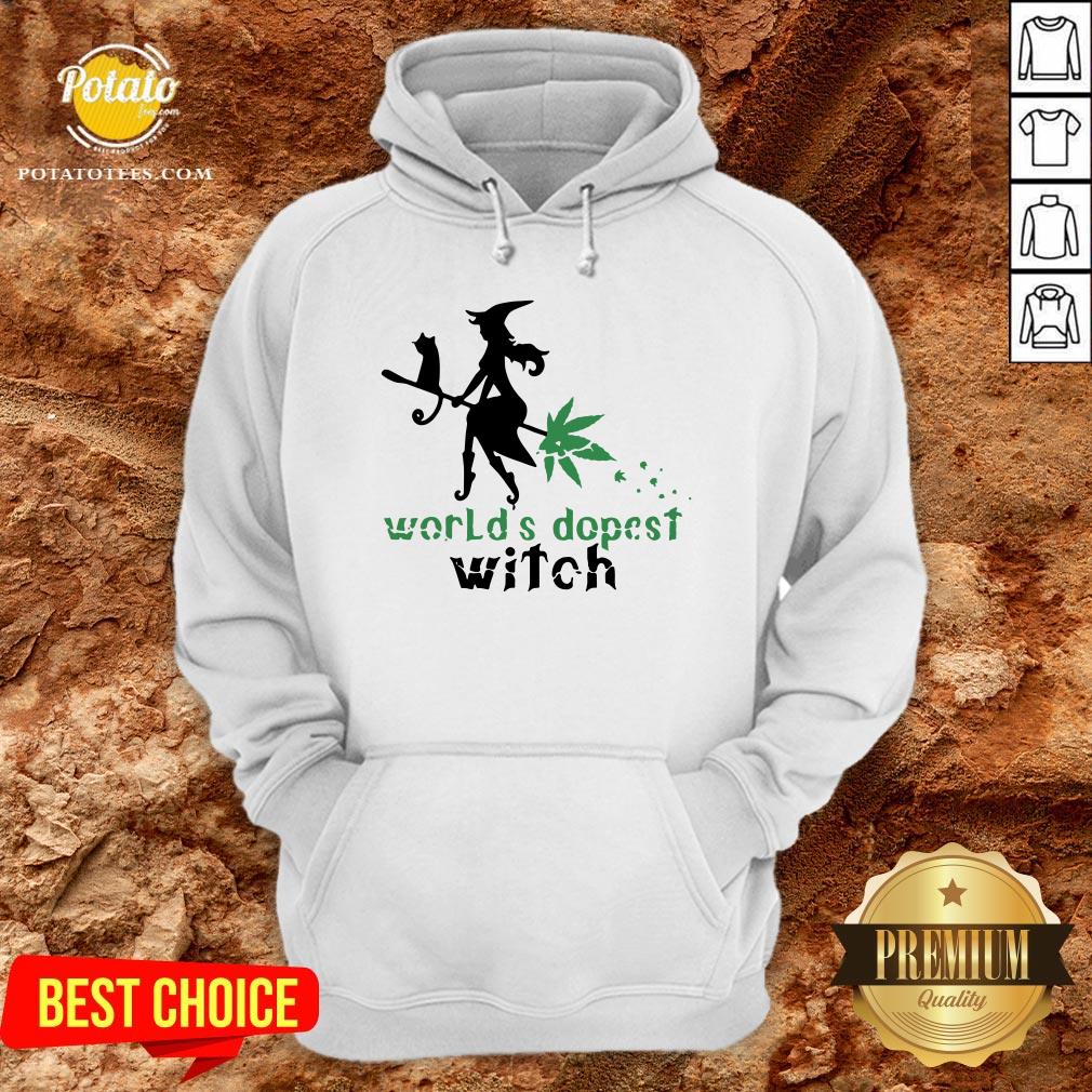 Good Weed Worlds Dopest Witch Shirt - Image 5
