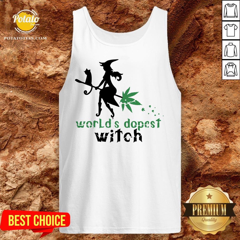 Good Weed Worlds Dopest Witch Shirt - Image 3