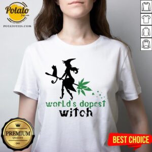 Alternative view of Good Weed Worlds Dopest Witch Shirt