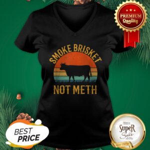 Alternative view of Smoke Brisket Not Meth BBQ Vintage Shirt