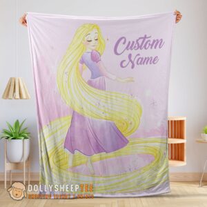 Perfect Cute Disney Rapunzel Blanket Fleece Customized Blanket