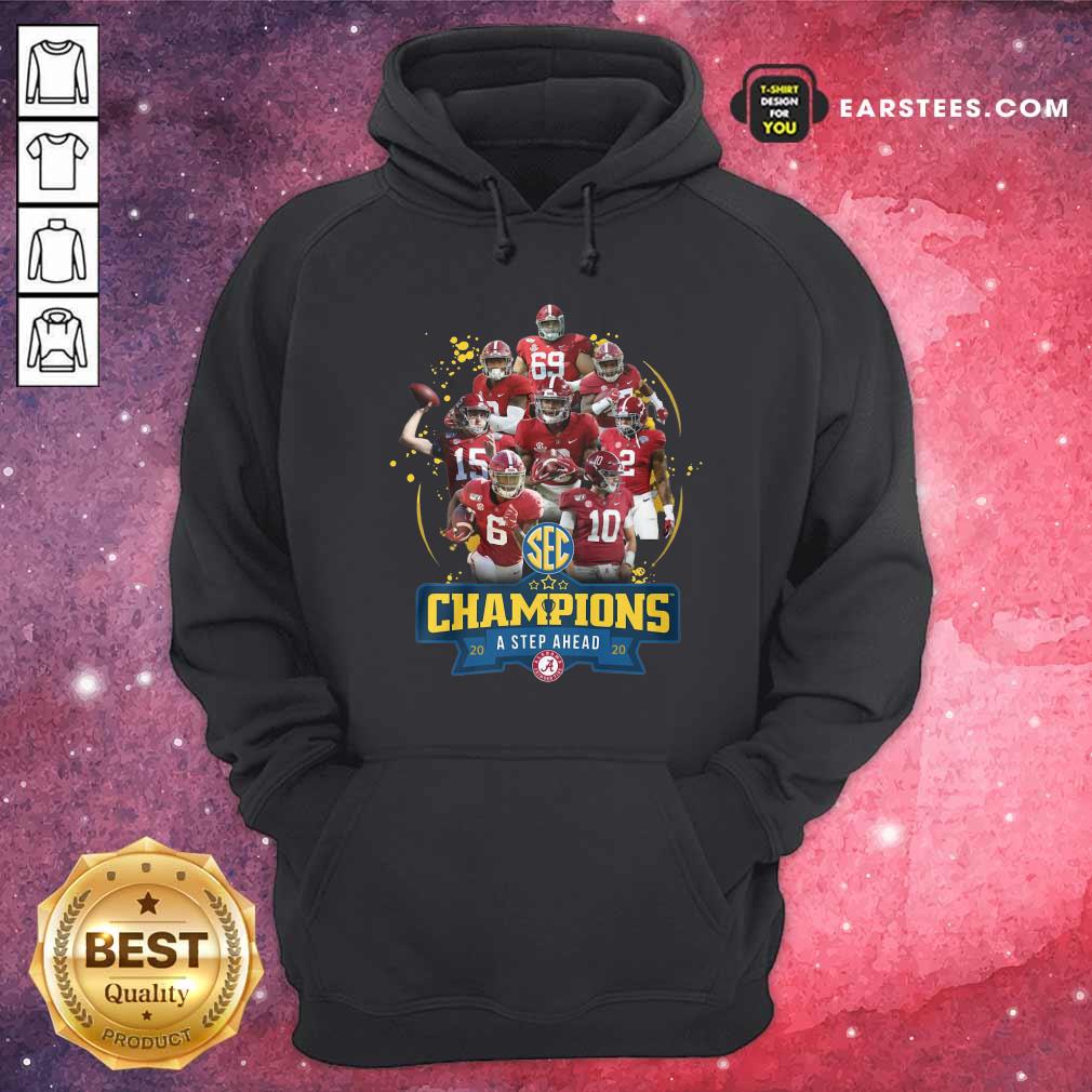 Perfect Alabama Crimson Tide Champions A Step Ahead 2020 Shirt - Image 2
