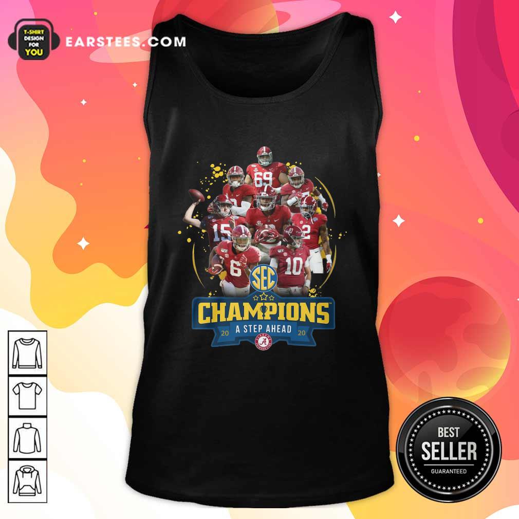 Perfect Alabama Crimson Tide Champions A Step Ahead 2020 Shirt - Image 4
