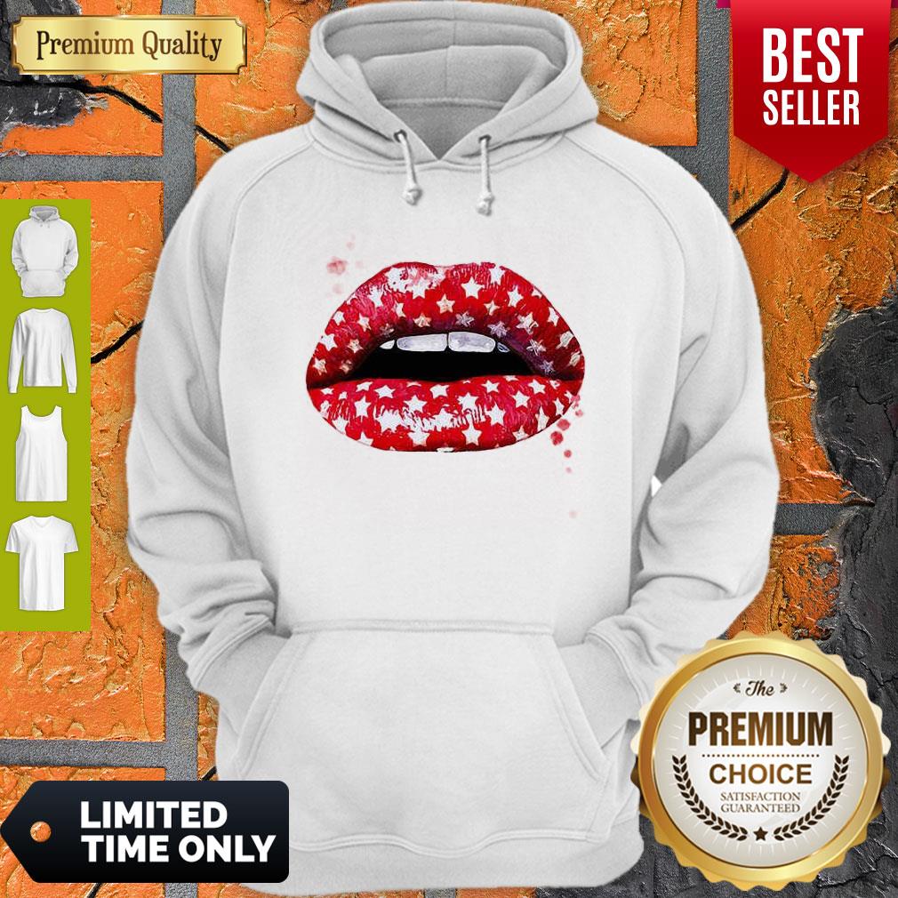 BEAUTIFUL RED MOUTH LIP PRINT SHIRT - Image 2