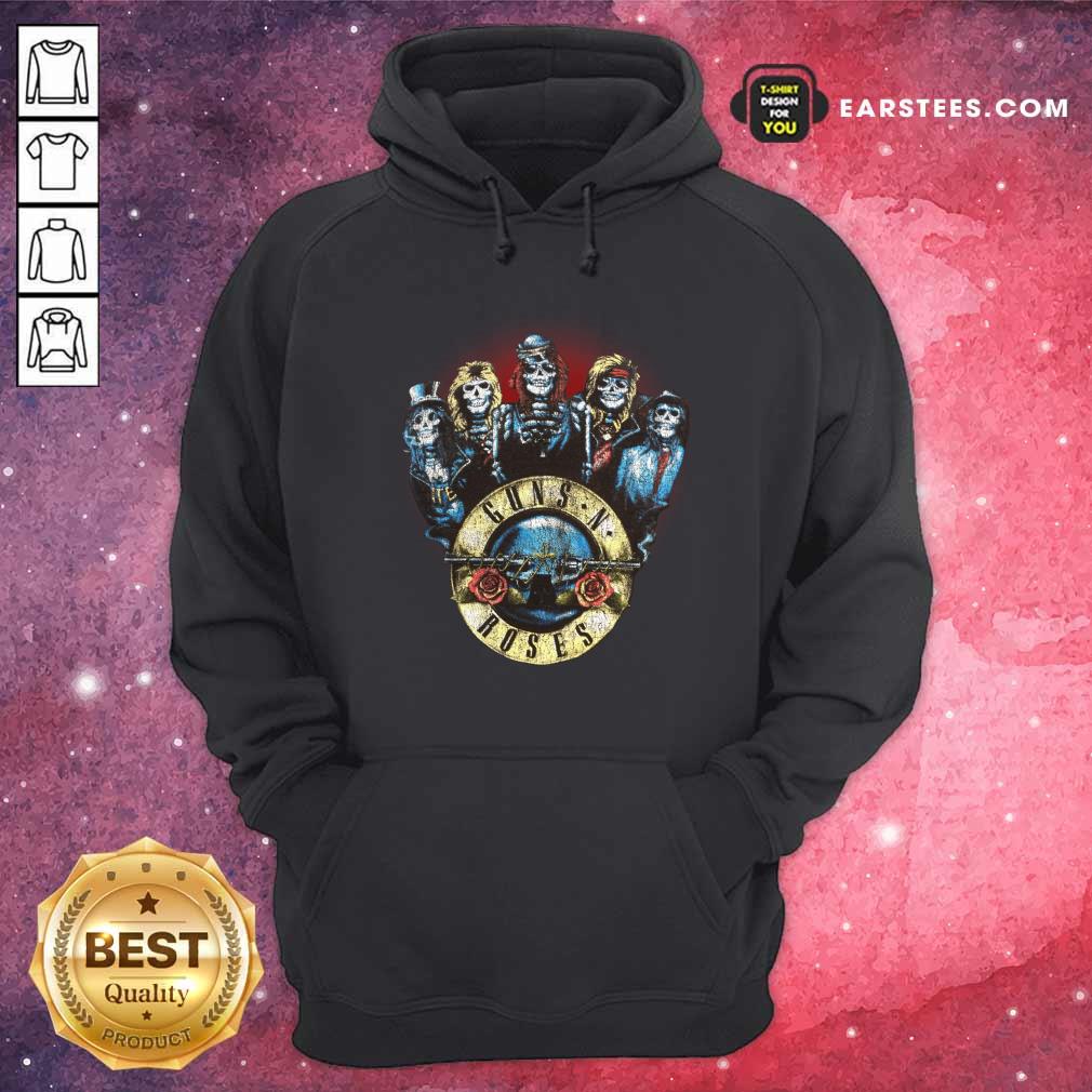 Premium Skeleton Guns N Roses Rock Band Shirt - Image 2