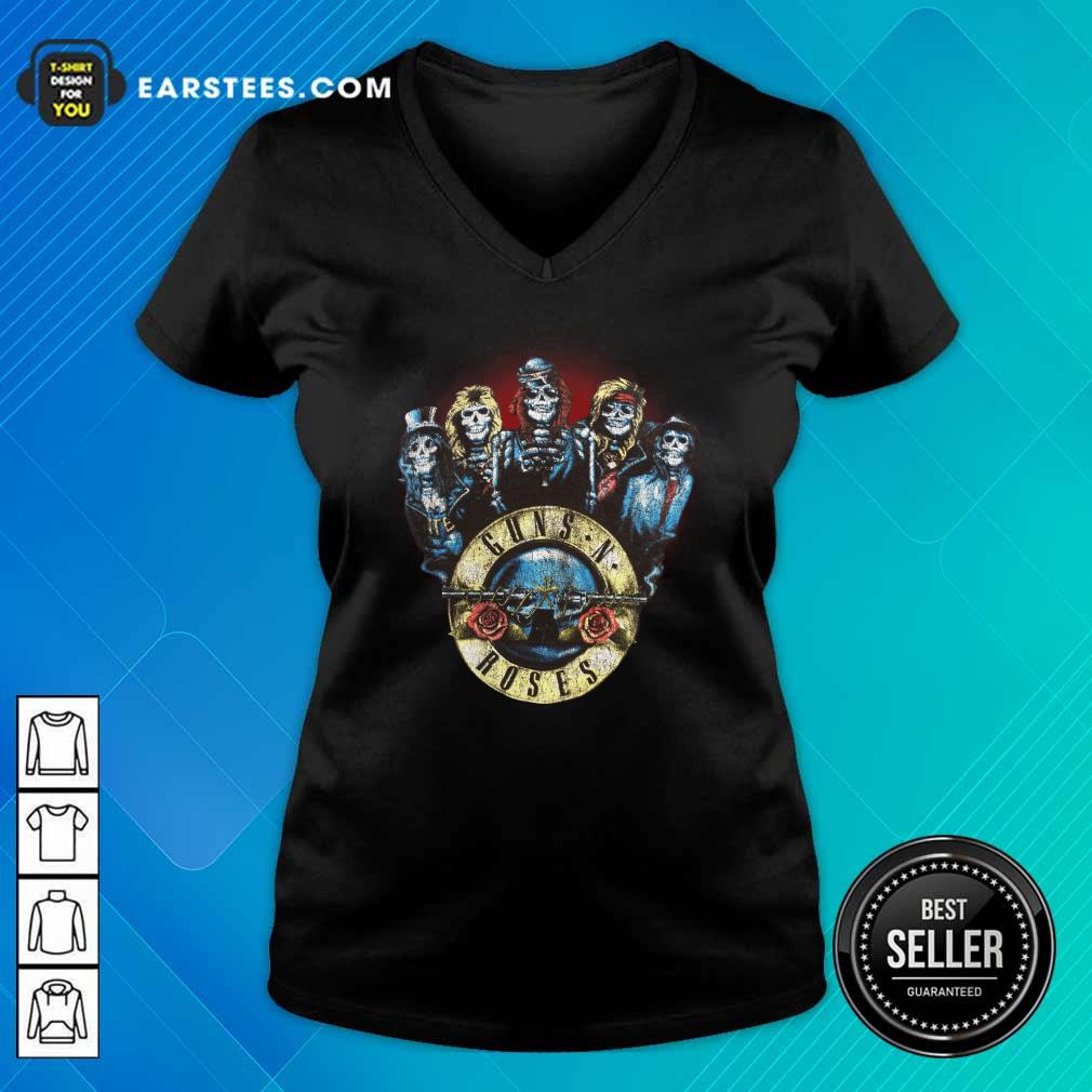 Premium Skeleton Guns N Roses Rock Band Shirt - Image 3