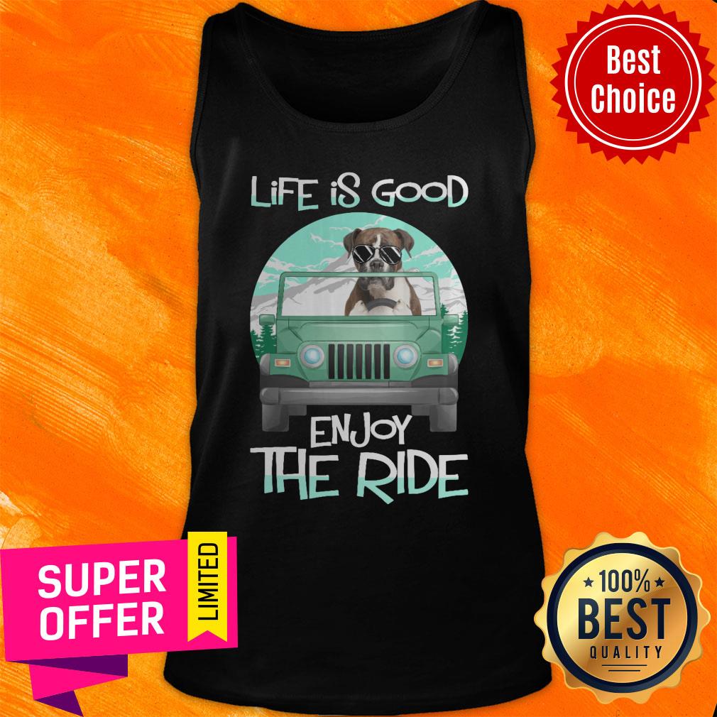 Life Is Good Enjoy The Ride Dog Shirt - Image 3