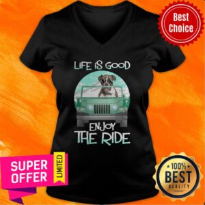 Alternative view of Life Is Good Enjoy The Ride Dog Shirt