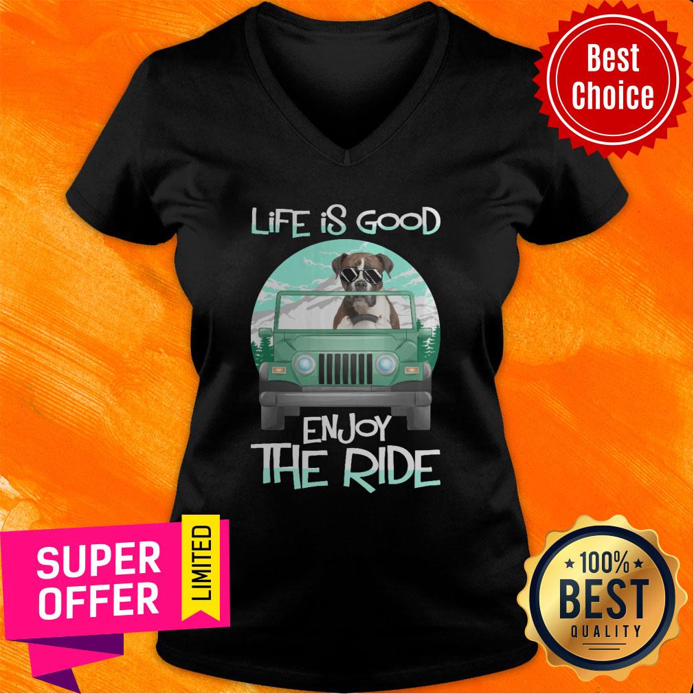 Life Is Good Enjoy The Ride Dog Shirt - Image 2