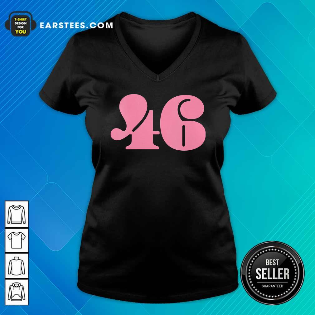 Nice President 46 Number Pink Trump Biden Election Shirt - Image 3