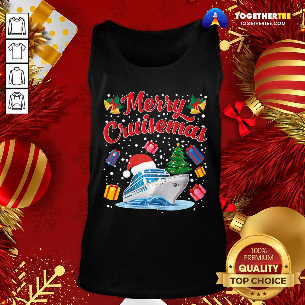 Official Merry Cruisemas Family Cruise Christmas 2020 Santa Hat Shirt - Image 3