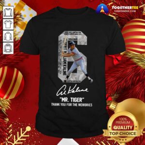 Great Albert William Kaline Mr Tiger Thank You For The Memories Shirt