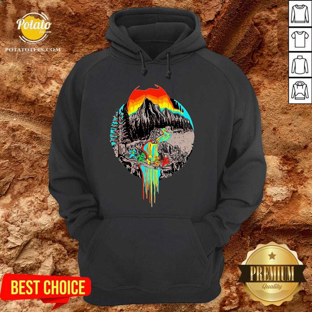 Nice Volcanoes Overflowing Dancing Bear Grateful Dead Shirt - Image 2