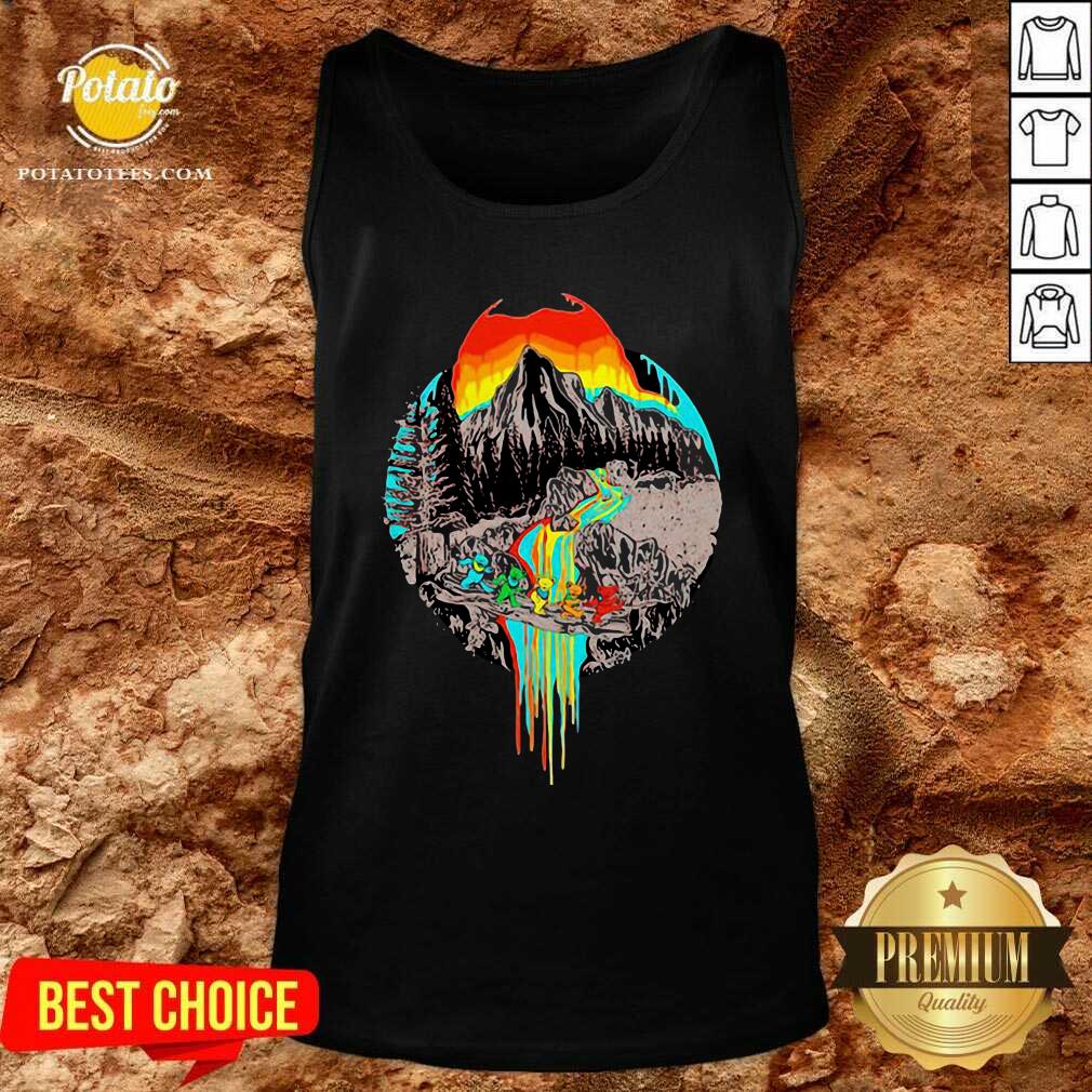 Nice Volcanoes Overflowing Dancing Bear Grateful Dead Shirt - Image 4