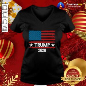 Alternative view of Official Trump 2020 American Flag Election Shirt
